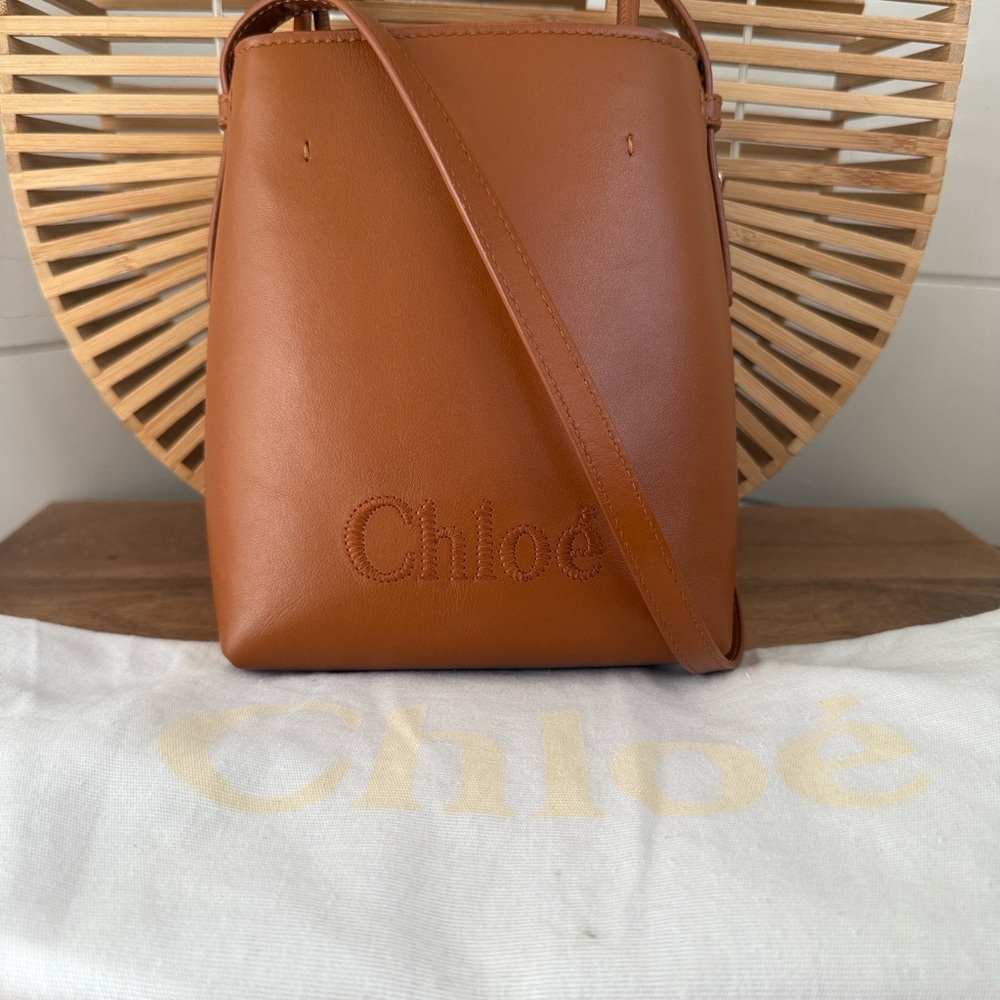 Chloe micro sense bag in caramel - Picture 2 of 15